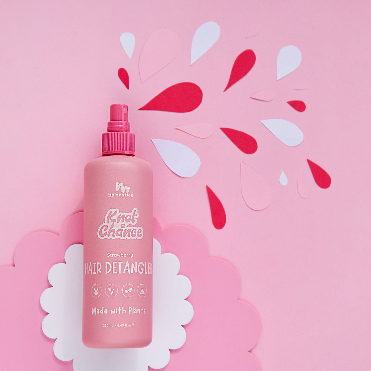 No Nasties Kids Hair Detangling Spray in Strawberry 250ml