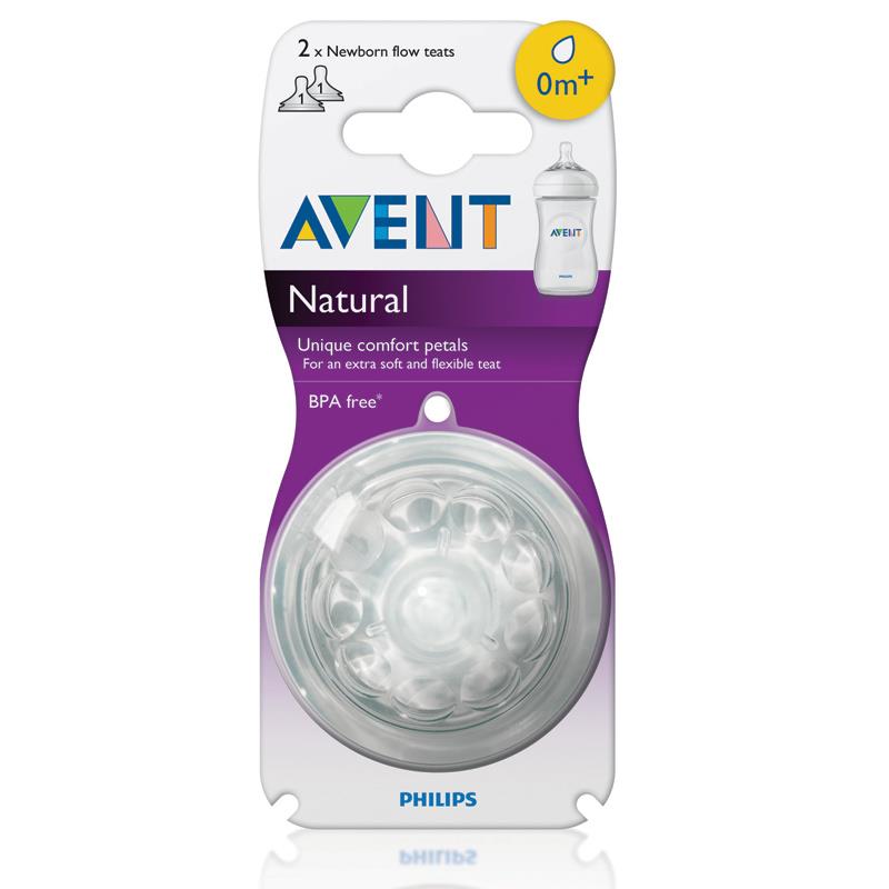 Natural 2 Newborn Teats 0m+ - Best For Baby - MazenOnline Main image