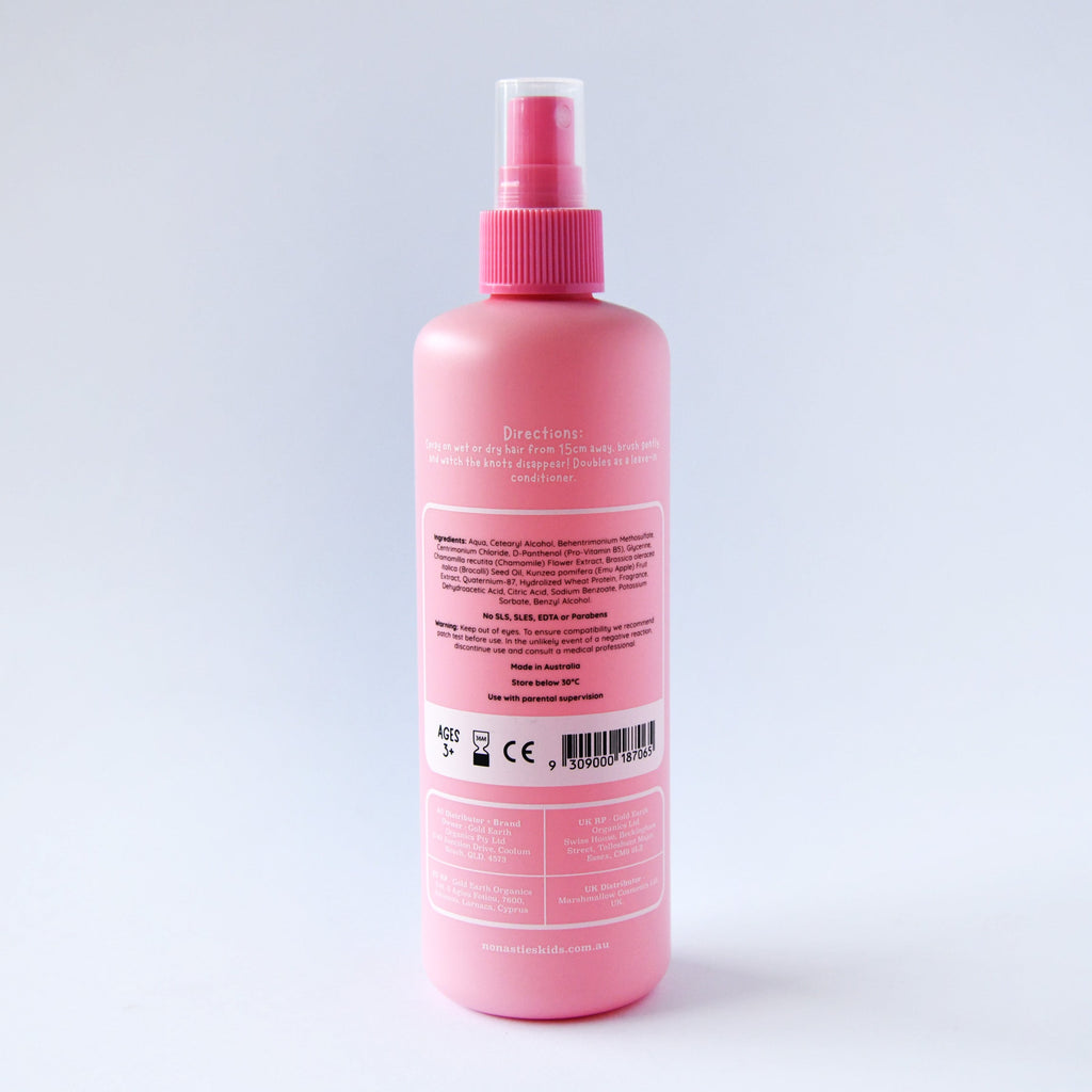 No Nasties Kids Hair Detangling Spray in Strawberry 250ml