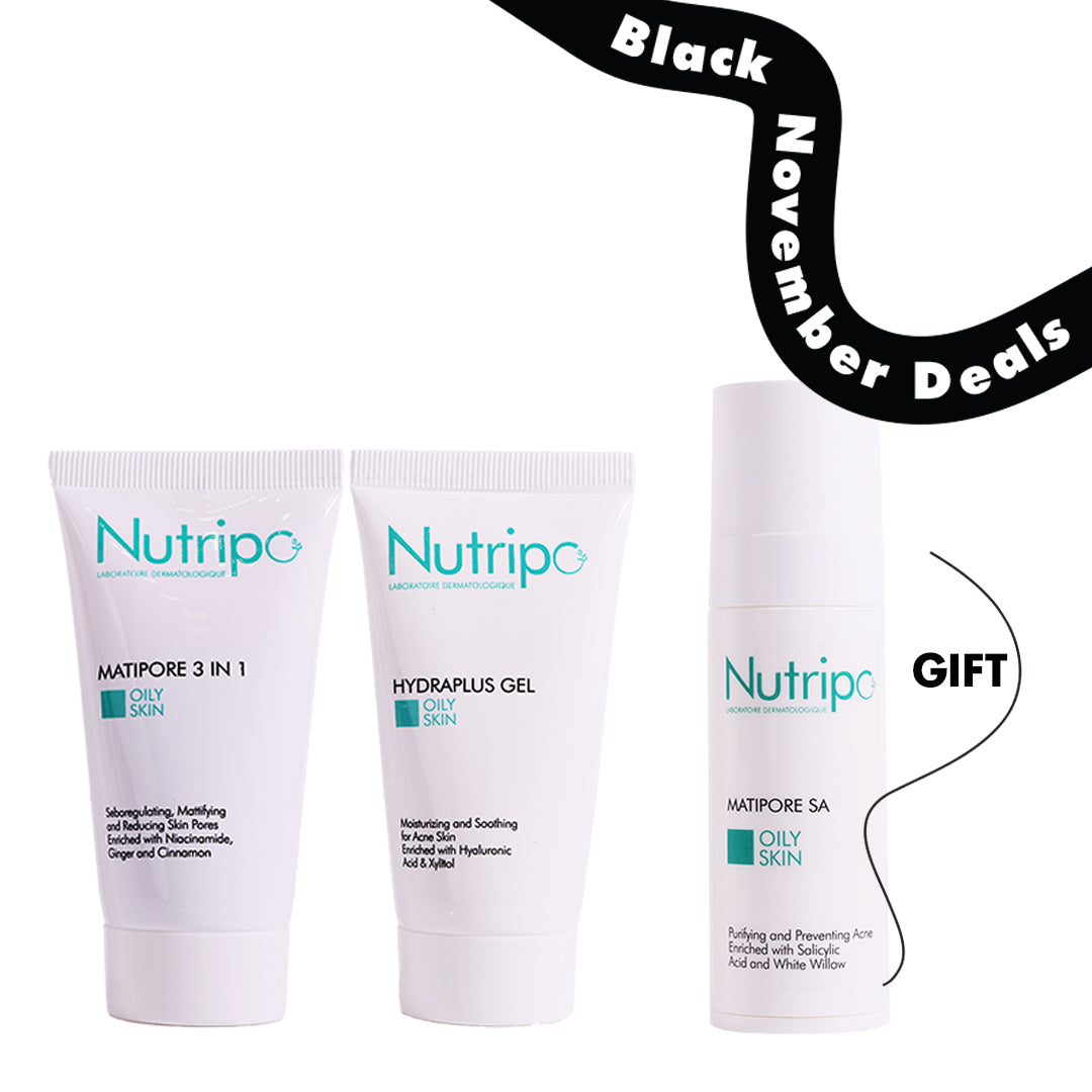 Matipore 3 In 1 Oily Skin + Hydraplus Gel Oily Skin + Gift Matipore Salicylic Acid