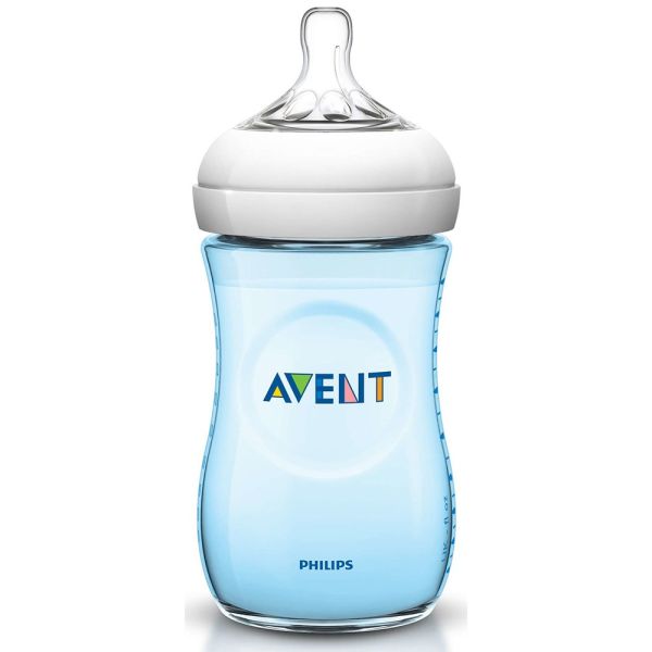Natural Feeding Bottle Blue 260ml - MazenOnline Main image