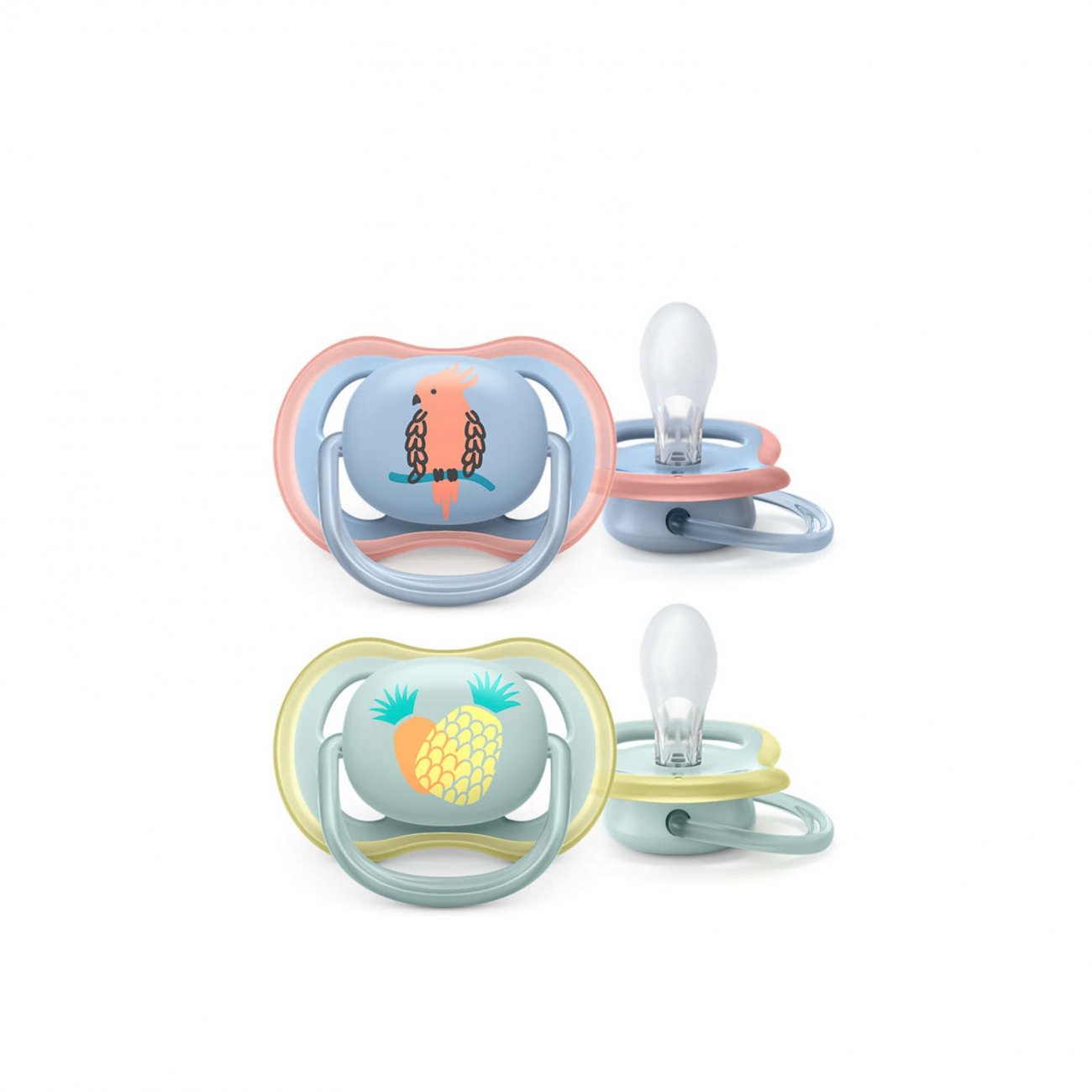Philips Avent Ultra Air Pacifier 0-6m Blue x2 - MazenOnline Main image