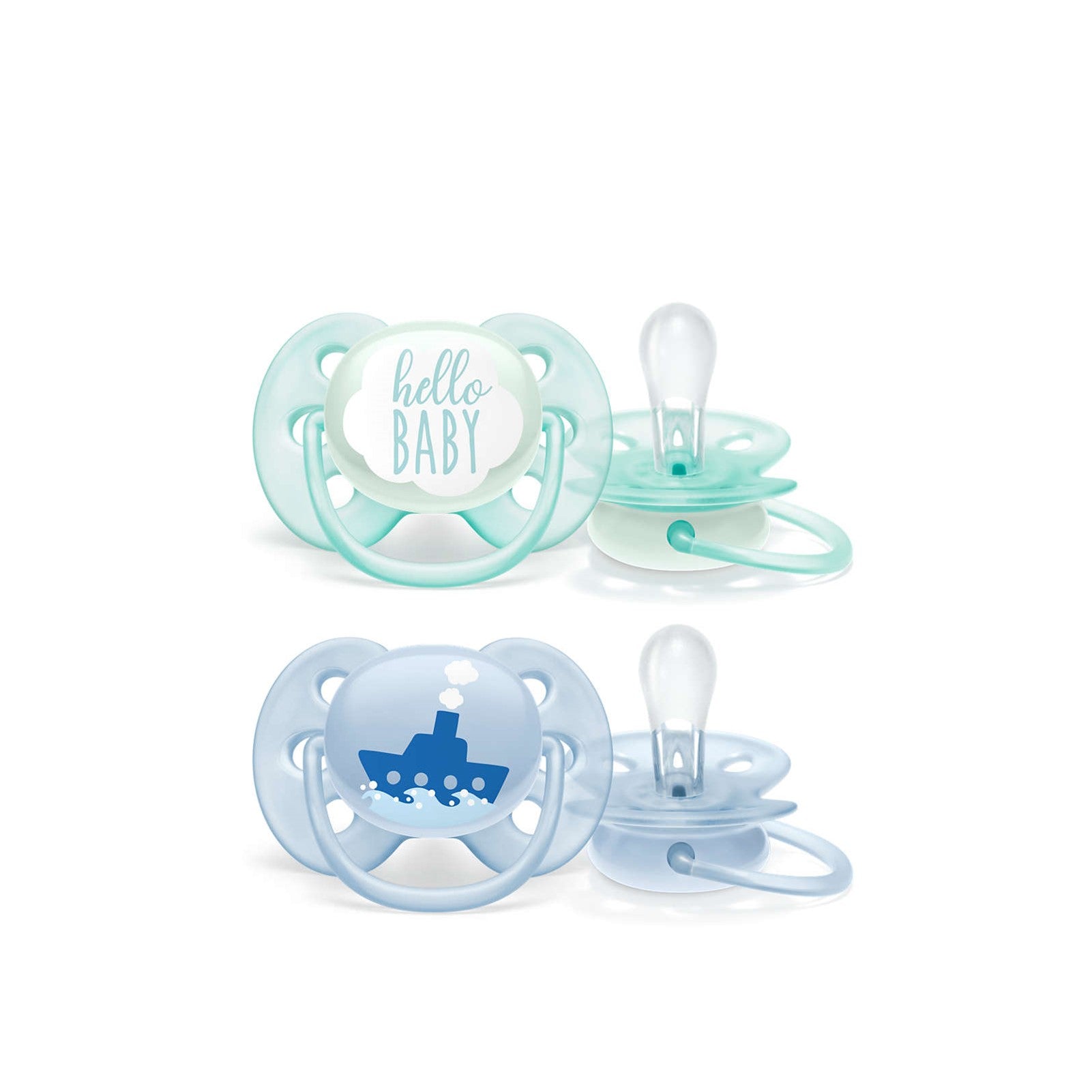 Ultra Soft Pacifier 0-6m x2 - MazenOnline Main image