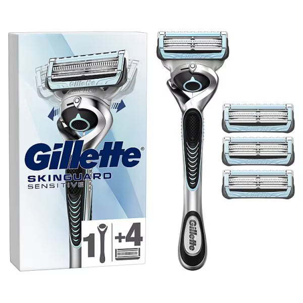 Gillette - SkinGuard Razor, 1 Handle and 4 Razor Blade Refills | MazenOnline