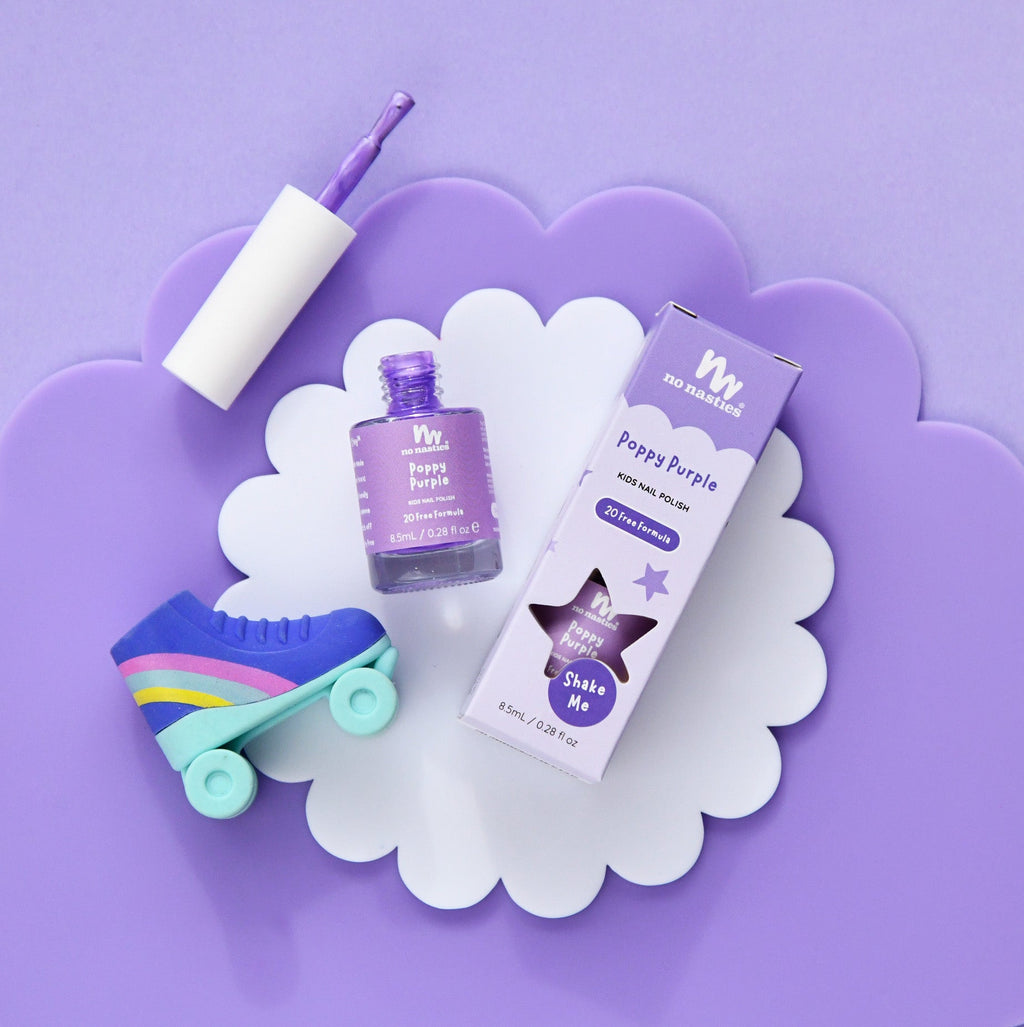 Purple Water-Based Kids Nail Polish
