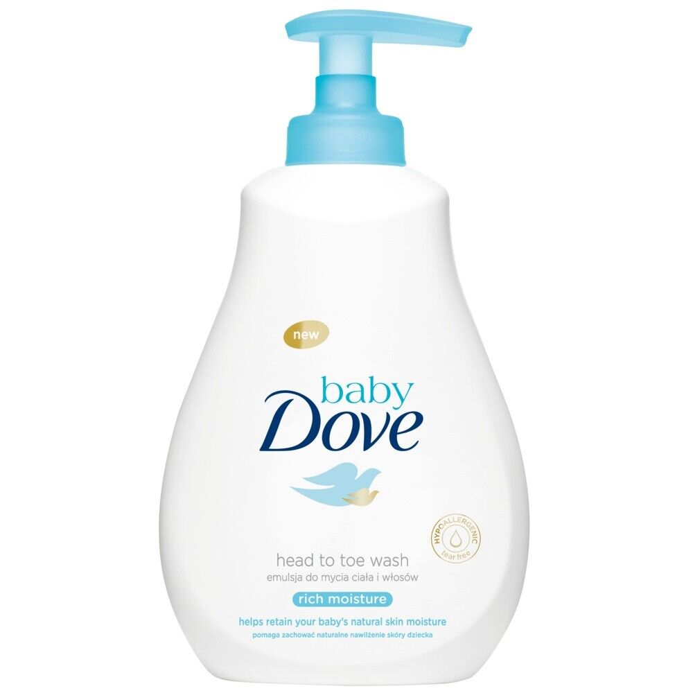 Hypoallergenic Rich Moisture Head to Toe Wash 200 ml - MazenOnline