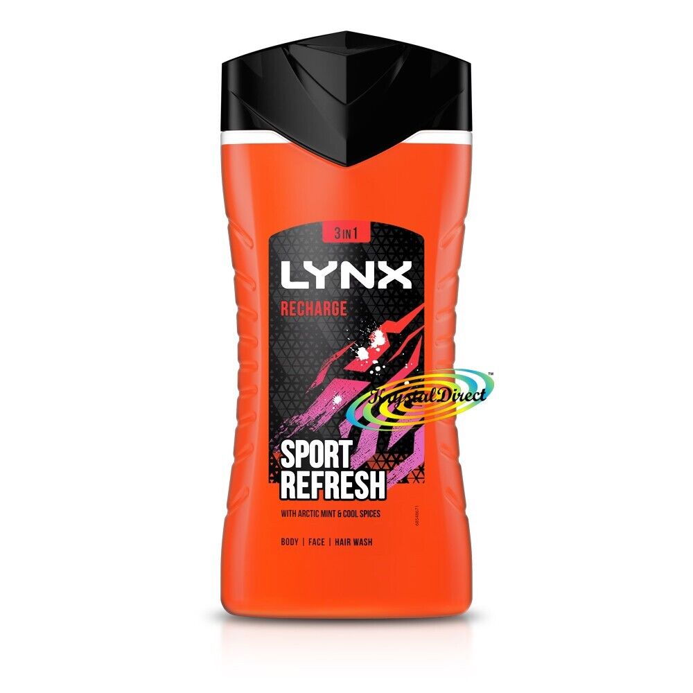 Recharge Sport Refresh Mint & Cool Spices Shower Gel 225ml - MazenOnline