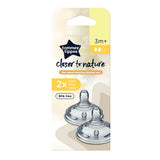 Closer To Nature Teats Medium Flow 3M+ -Pack of 2