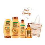 Ultra Doux Honey Treasures Shampoo + Ultra Doux Honey Treasures Conditioner + Ultra Doux Honey Treasures Leave In +Ultra Doux Hair Honey Serum +  Honey Treasures Tote Bag