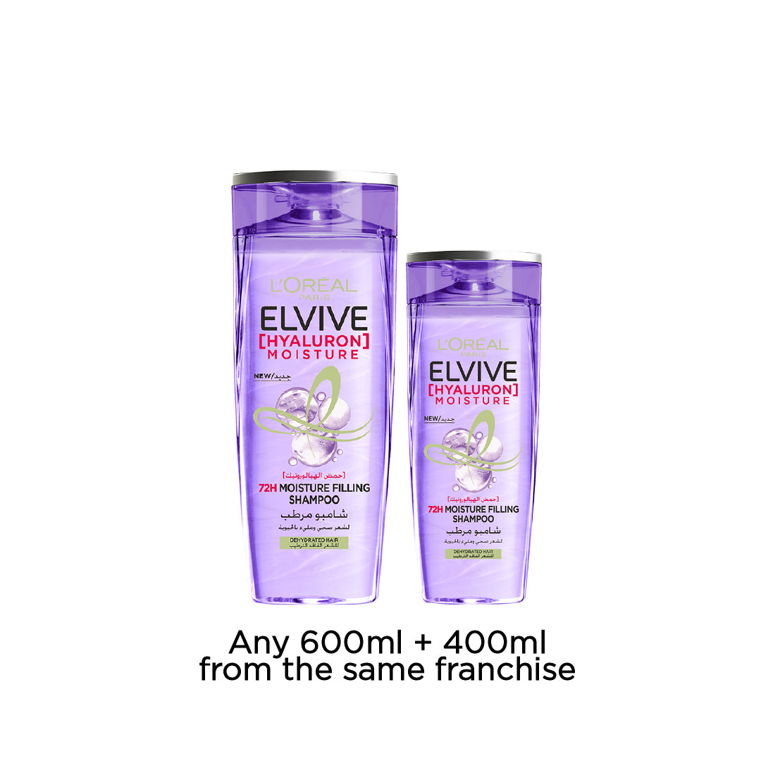 Elvive - Hydra Hyaluronic Acid Shampoo 400 ML + 600 ML | MazenOnline