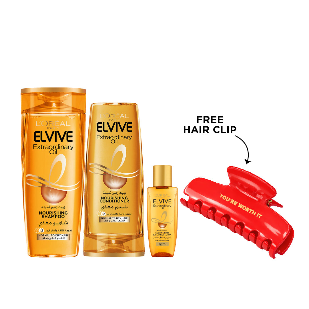 Elvive - Extraordinary Oil  Routine | MazenOnline