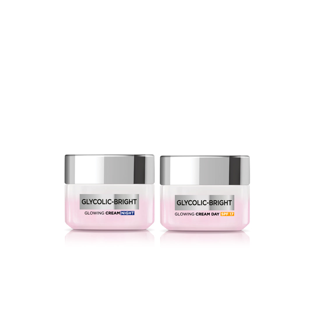 Glycolic Bright Day Cream + Night Cream
