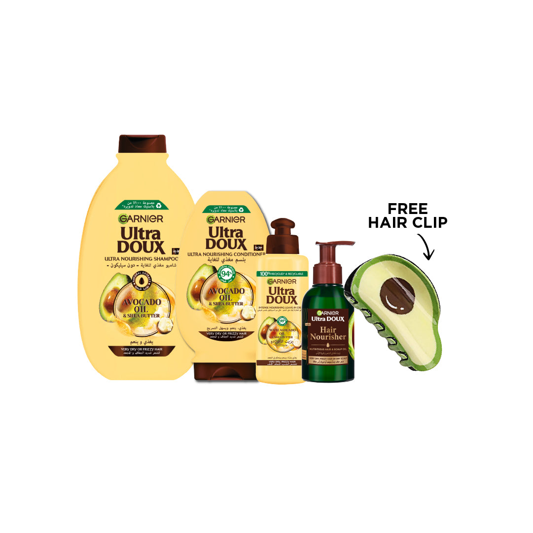 Avocado Shampoo + Conditioner + Leave in + Oil