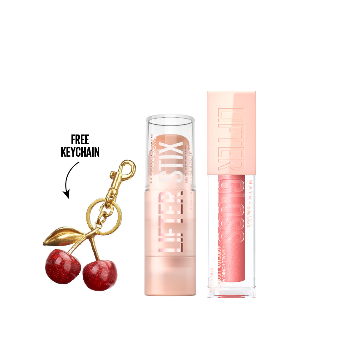 Maybelline New York - Lifter Stix Multi-Use Face Stick  + Lifter Gloss, Lip Gloss Makeup With Hyaluronic Acid  + Gift | MazenOnline