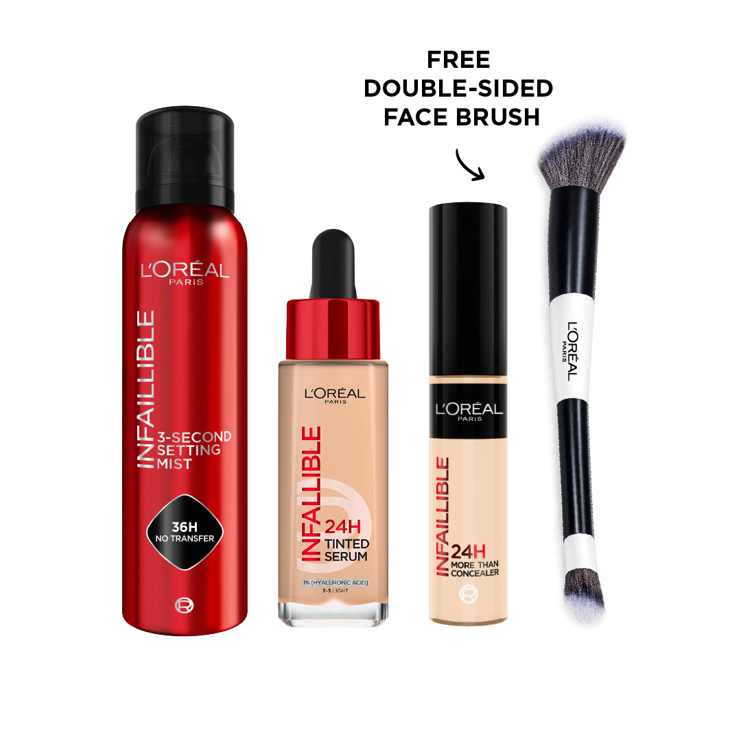 Concealer + Tinted Serum + Setting Spray