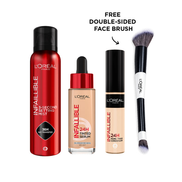 Concealer + Tinted Serum + Setting Spray