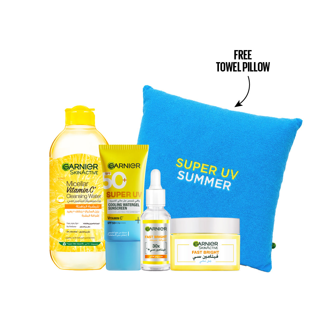 Vit C Micellar + Serum + Moisturizer + Super UV Cooling Gel