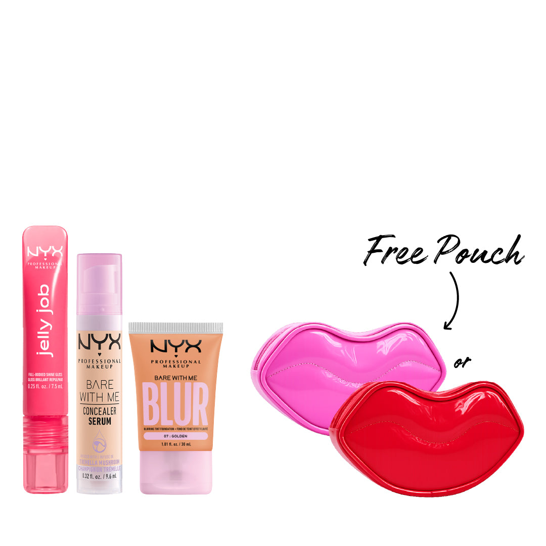 Bare with Me Blur Tint Foundation + Bare With Me Concealer Serum + Jelly Job Lip Gloss + Gift