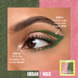 Color Rivals Waterproof Eyeshadow Palette Duo - MazenOnline