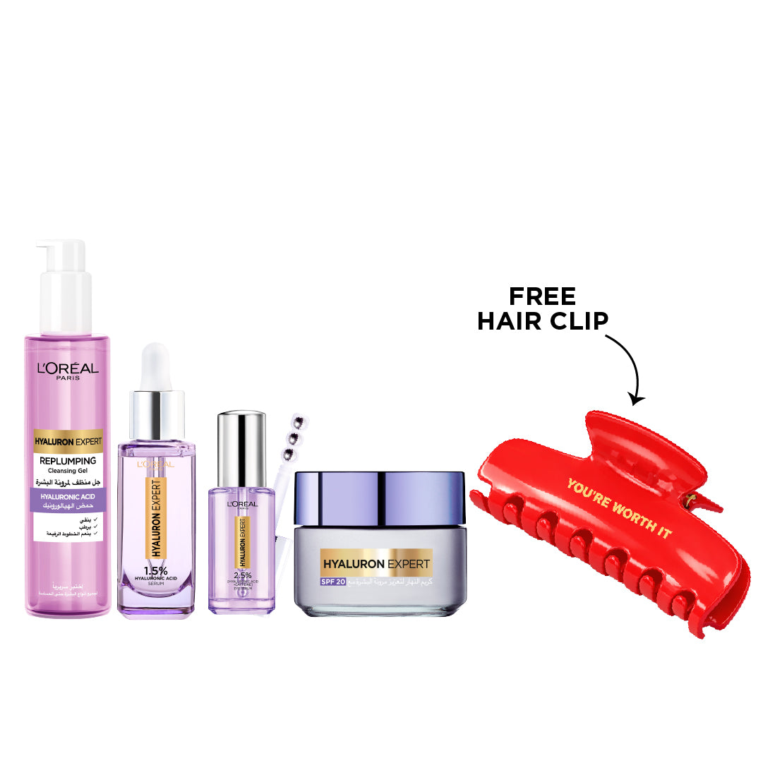 Hyaluron Expert Wash + Serum + Eye Serum + Day Cream