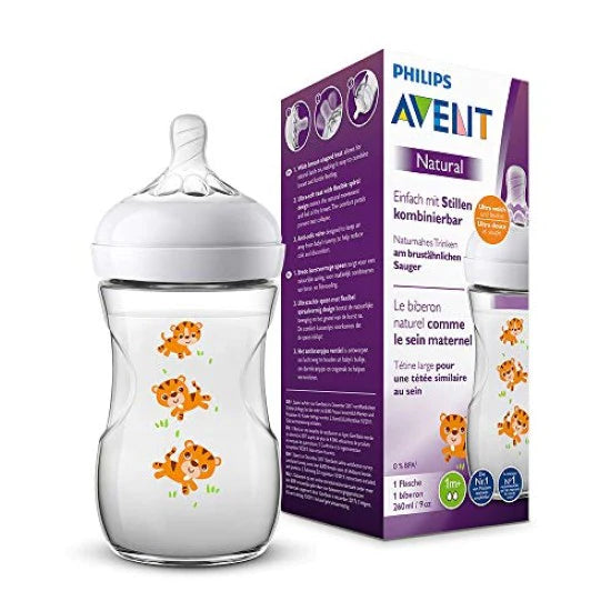 Philips Avent Natural Plastic Bottle - Tiger 260ml - MazenOnline