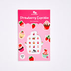 Strawberry Cupcake Nail Stickers