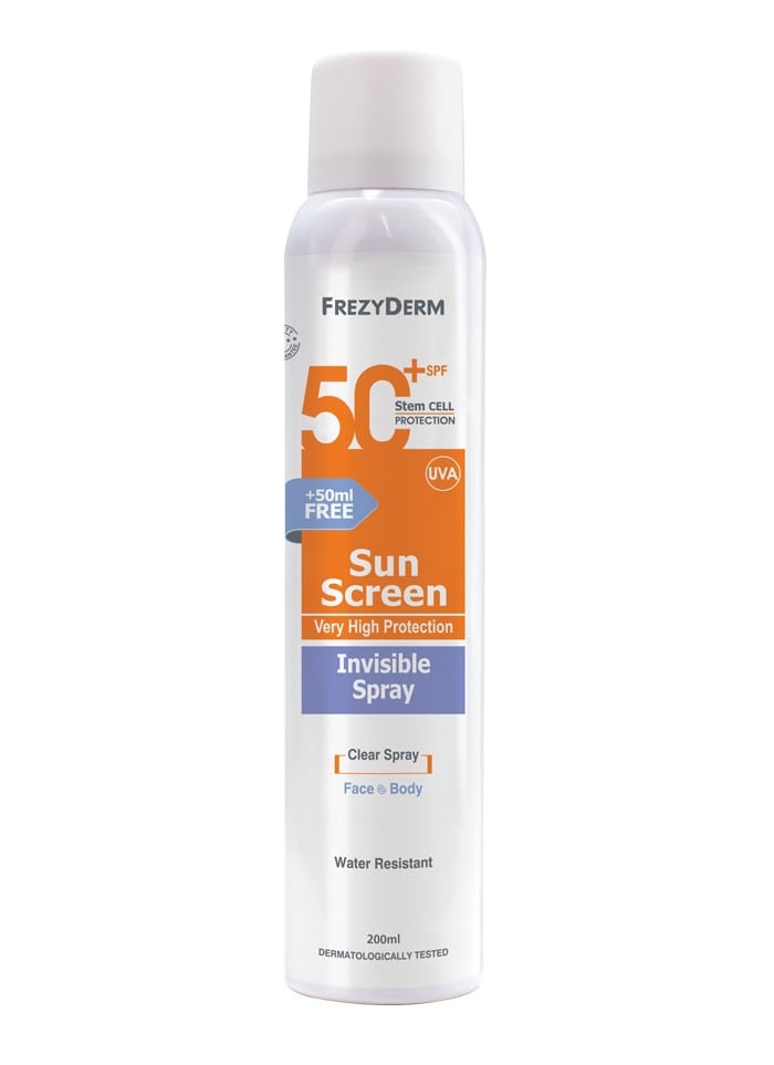 FREZYDERM - Sun Screen Invisible Spray SPF50+ Face & Body | MazenOnline