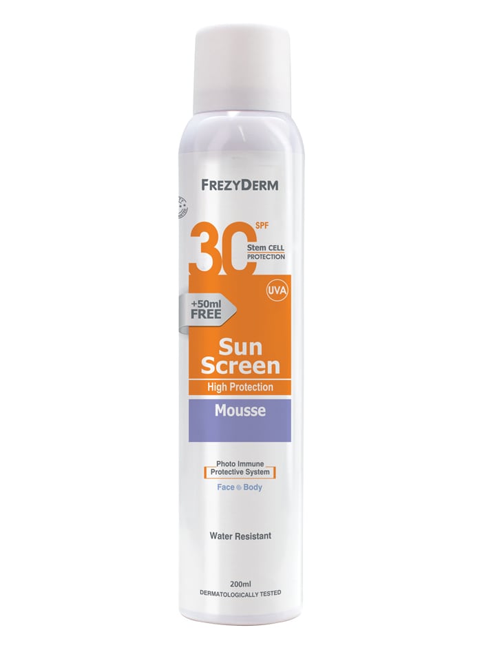 Frezyderm - Sun Screen Mousse Face & Body | MazenOnline