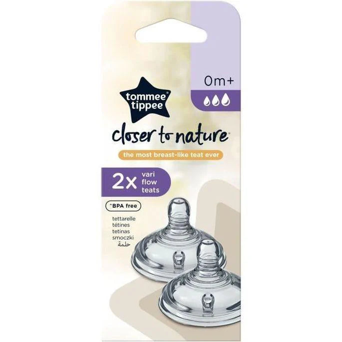 Tommee Tippee - Vari Flow Teats 0M+ From first day of motherhood | MazenOnline