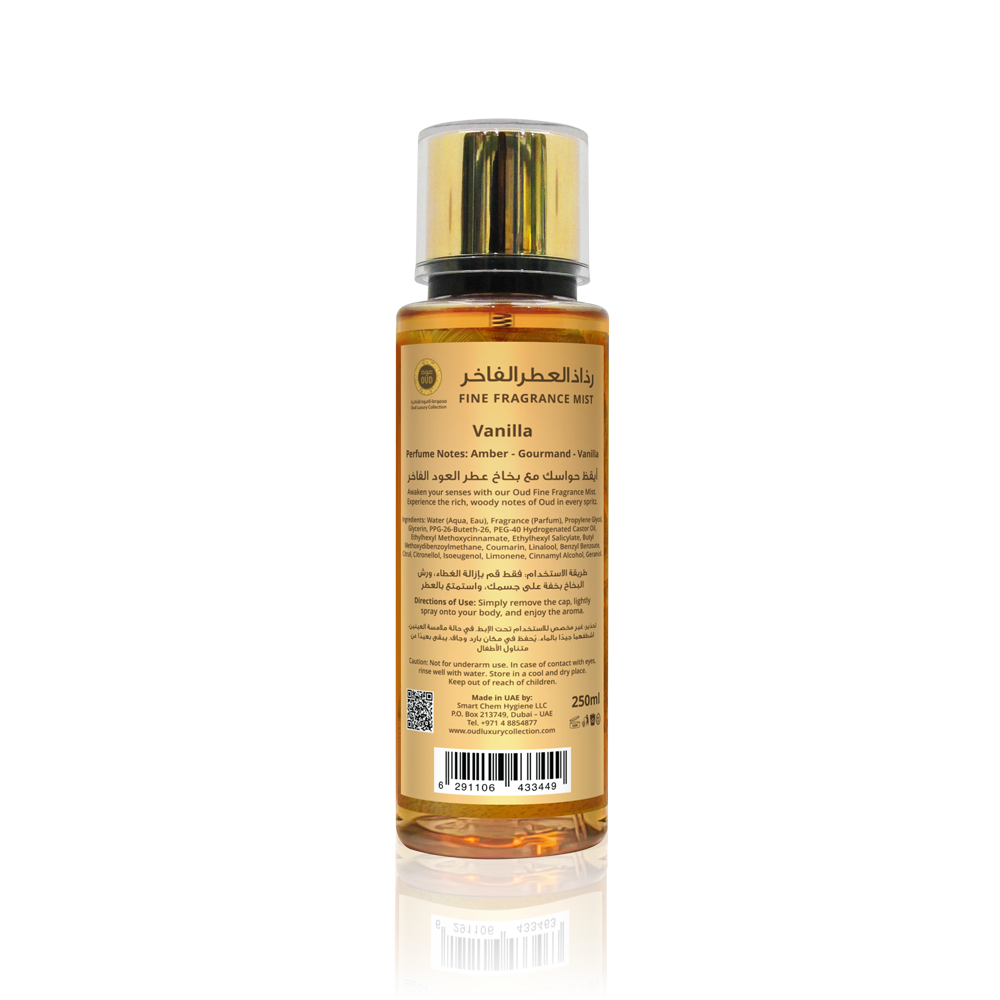 Vanilla Oud Fine Fragnance Mist 250ml