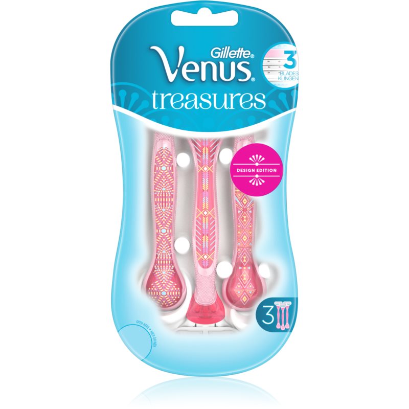 Simply Venus Treasures Disposable Razors Pink 3 Pcs - MazenOnline Main image