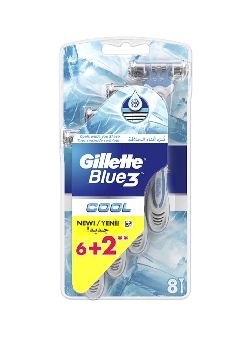 GILLETTE BLUE 3 COOL NEW 6+2 - MazenOnline