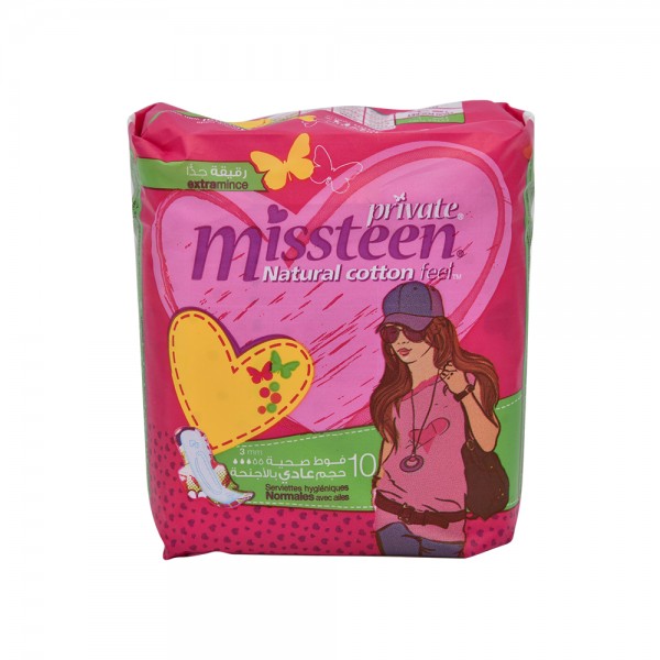 Private Missteen Natural Cotton Feel 10 pads Secondary image