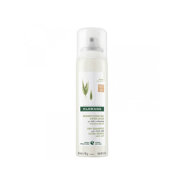 Klorane  Dry Shampoo with Oat Milk - For Brown to Dark Hair