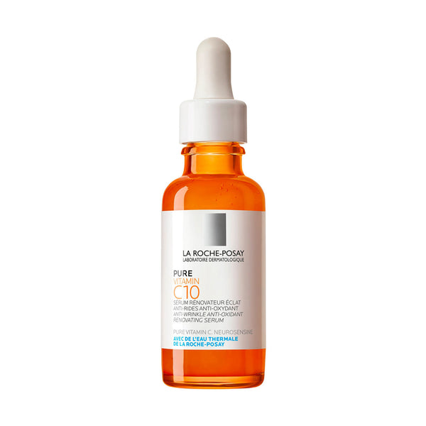 10% Pure Vitamin C Anti Aging Face Serum for Wrinkles + FREE Travel Size Hyalu B5 Pure Hyaluronic Acid Serum 10ml - MazenOnline