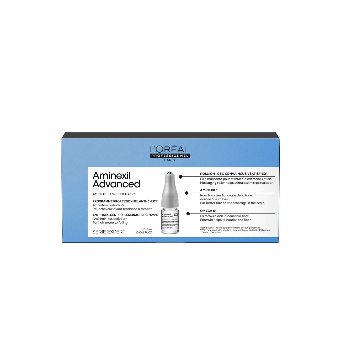 Serie Expert Aminexil Advanced Anti-Thinning Hair Programme Double Action - Pack of 10 Ampoules - MazenOnline