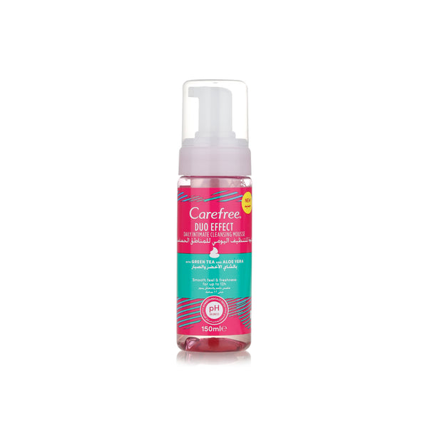 Care Free Daily Intimate Cleansing Mousse Duo Effect with Green Tea & Aloe Vera - MazenOnline