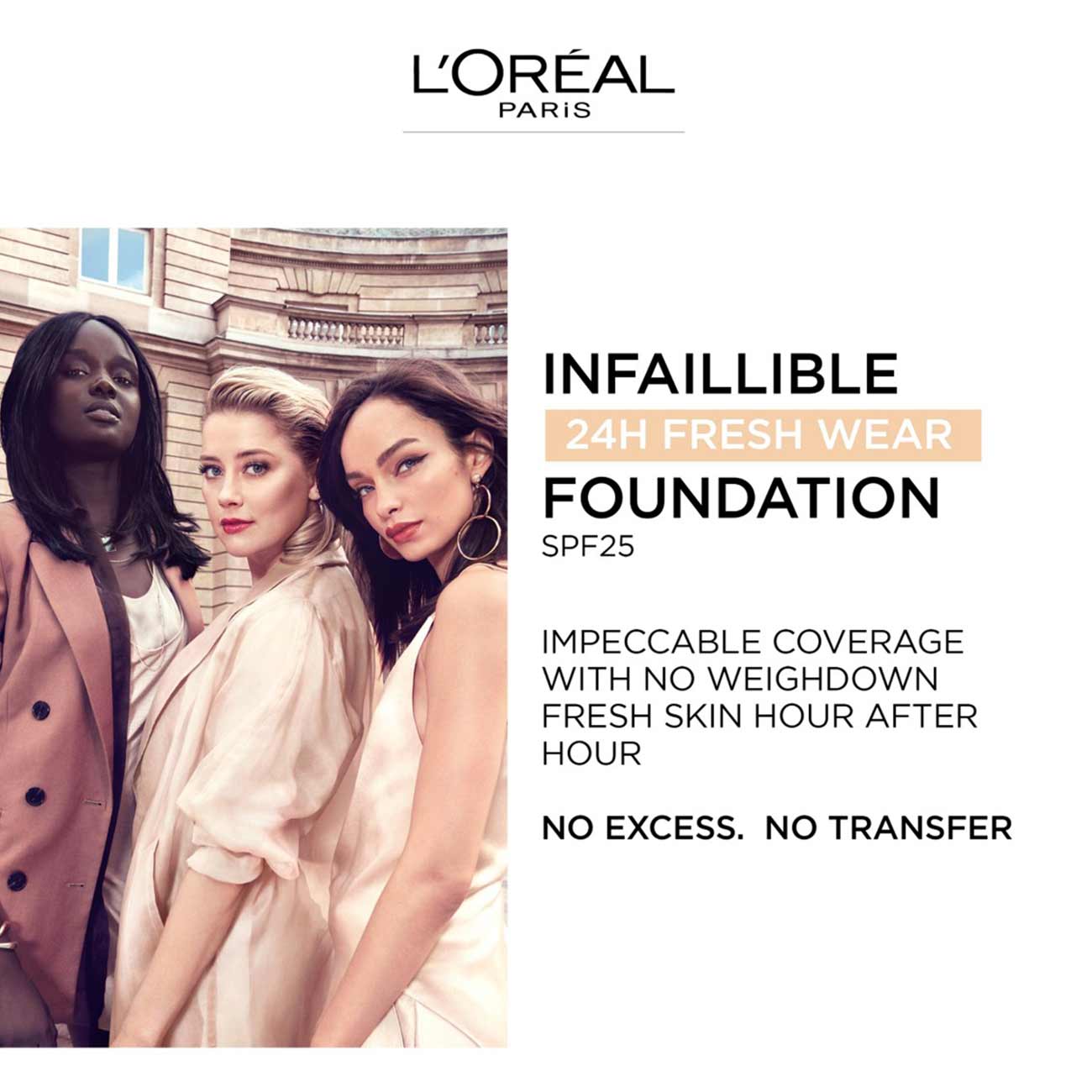 L'Oreal Paris 24H Infallible fresh wear Foundation