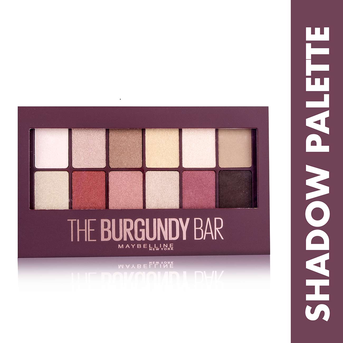 THE BURGUNDY BAR EYESHADOW PALETTE- FEATURES 12 EXPERTLY CURATED SHADES Secondary image