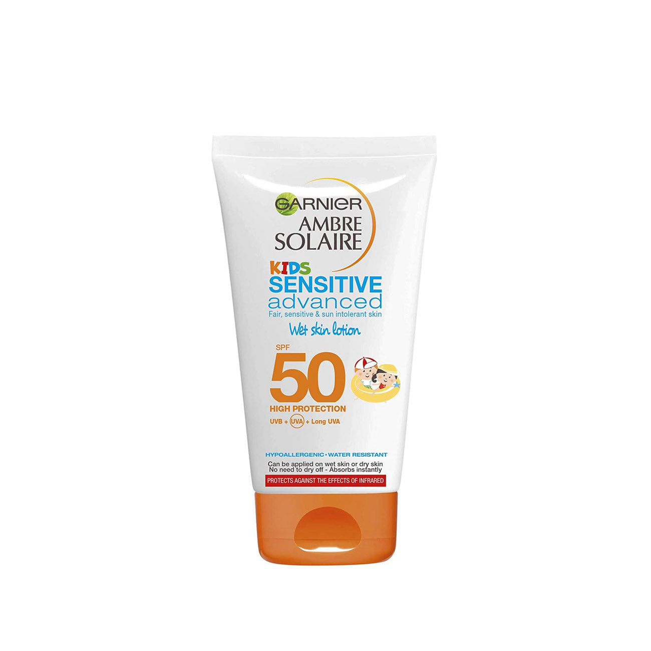 Ambre Solaire Kids Sensitive Wet Skin Hypoallergenic Sun Cream SPF50 - MazenOnline Main image
