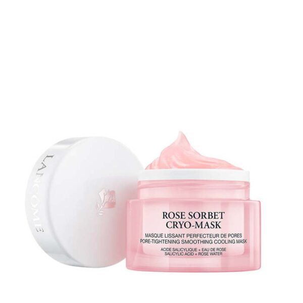 Rose Sorbet Cryo-Mask - Pore Tightening Smoothing Cooling Face Mask with Salicylic Acid & Rose Water - MazenOnline
