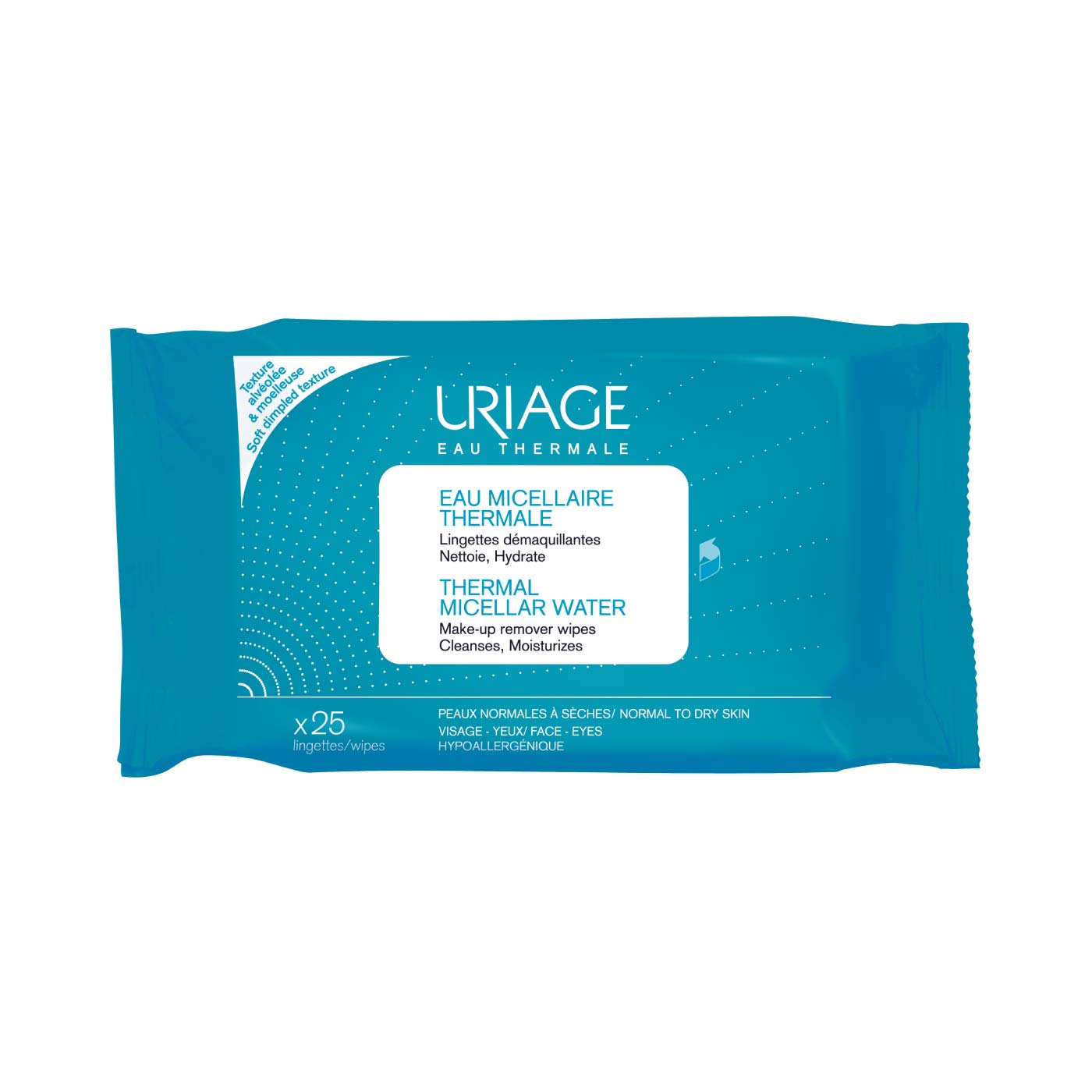 Thermal Micellar Water  Make-up Remover 25 Wipes  Normal to Dry Skin - MazenOnline