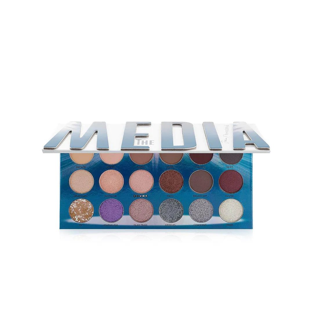 makeup looks bassam The Media Eyeshadow Palette