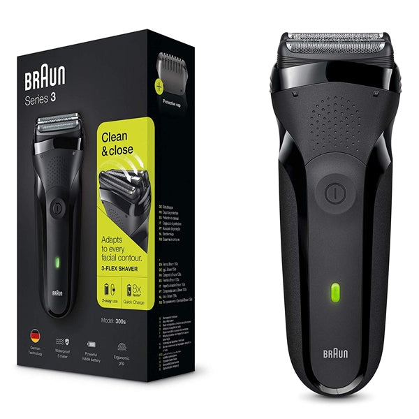 Braun Series 3 300s Cordless Electric Shaver Black - MazenOnline Main image