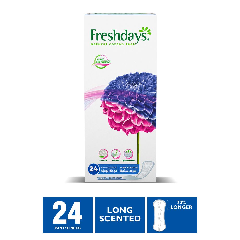 Daily Liners Long Scented 24 Pads Secondary image