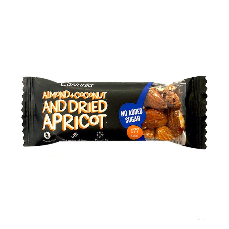 Castania Almond + Coconut & Dried Apricot Bar 38g - MazenOnline Main image
