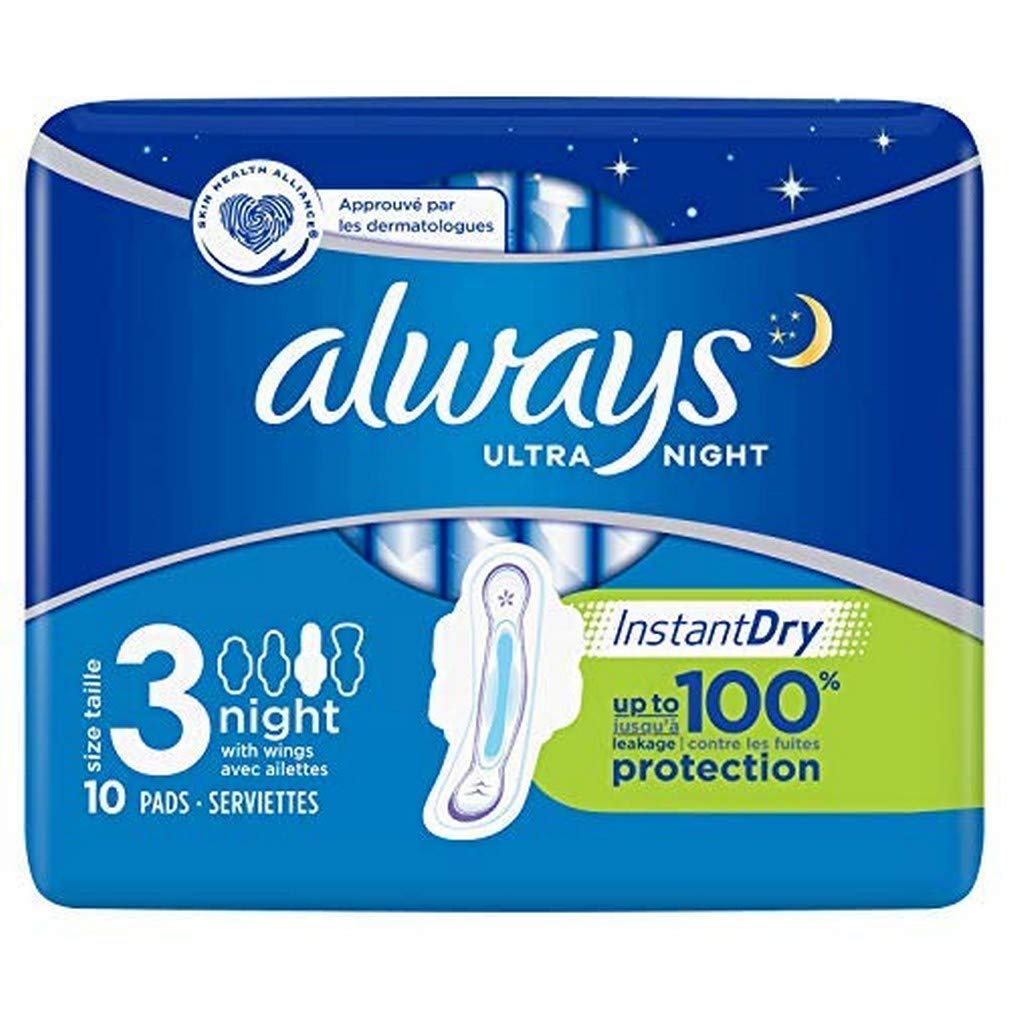 Always Ultra Night Napkins Eco Format (1 x 10 unit) - MazenOnline Main image