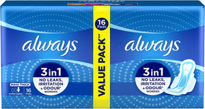 Always Pack of 16 Extra Long Maxi Thick Pad - MazenOnline
