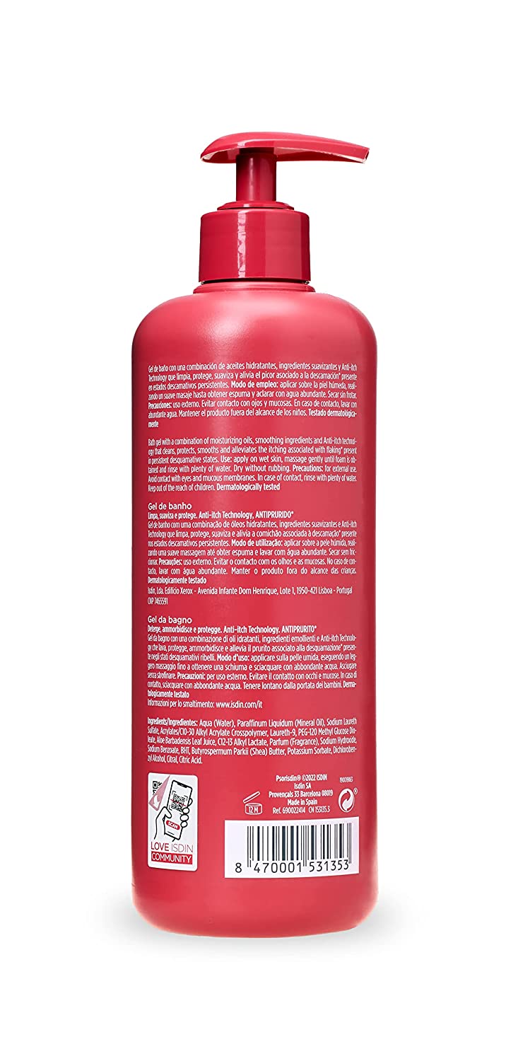 Psoriatic Skin  Psorisdin Hygiene Bath Gel 500ml - MazenOnline