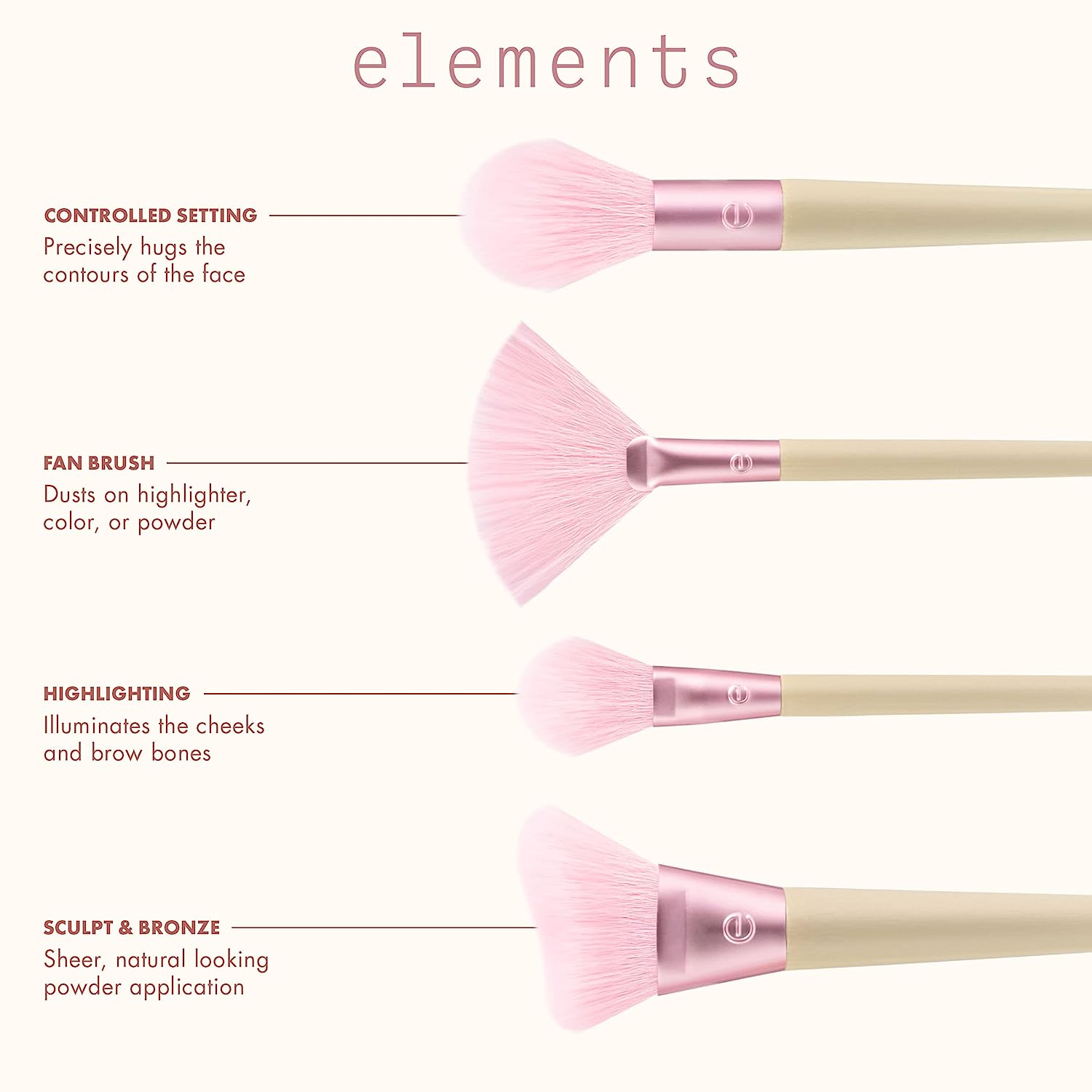 Brush Wind Kissed Finish Kit (4) - Elements Coll - MazenOnline
